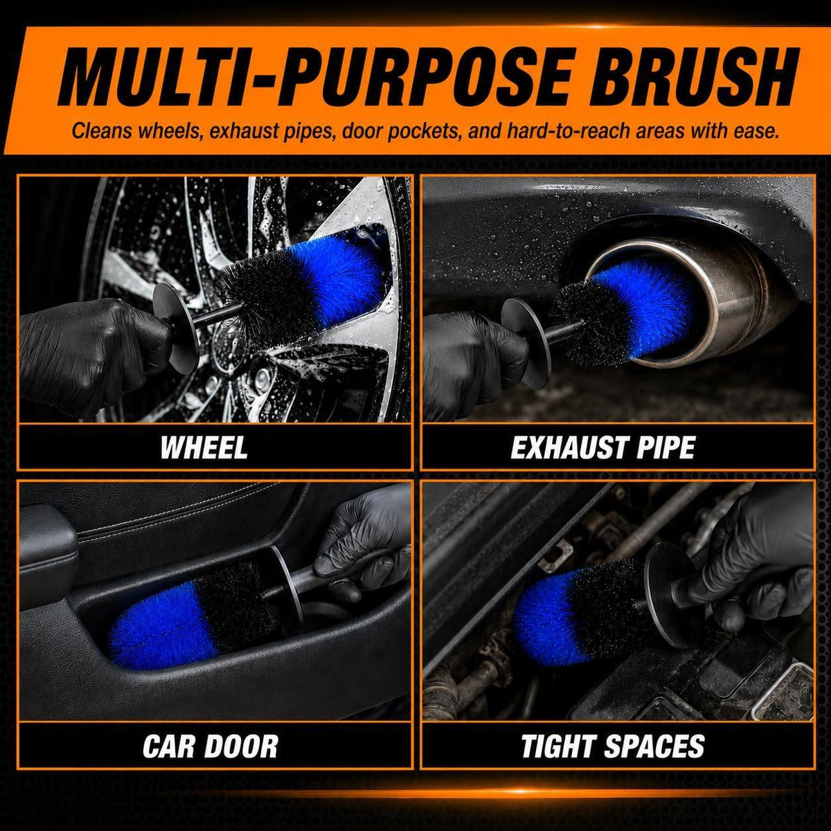 Kirovalis Wheel & Tire Brush, 18“ Soft Bristle