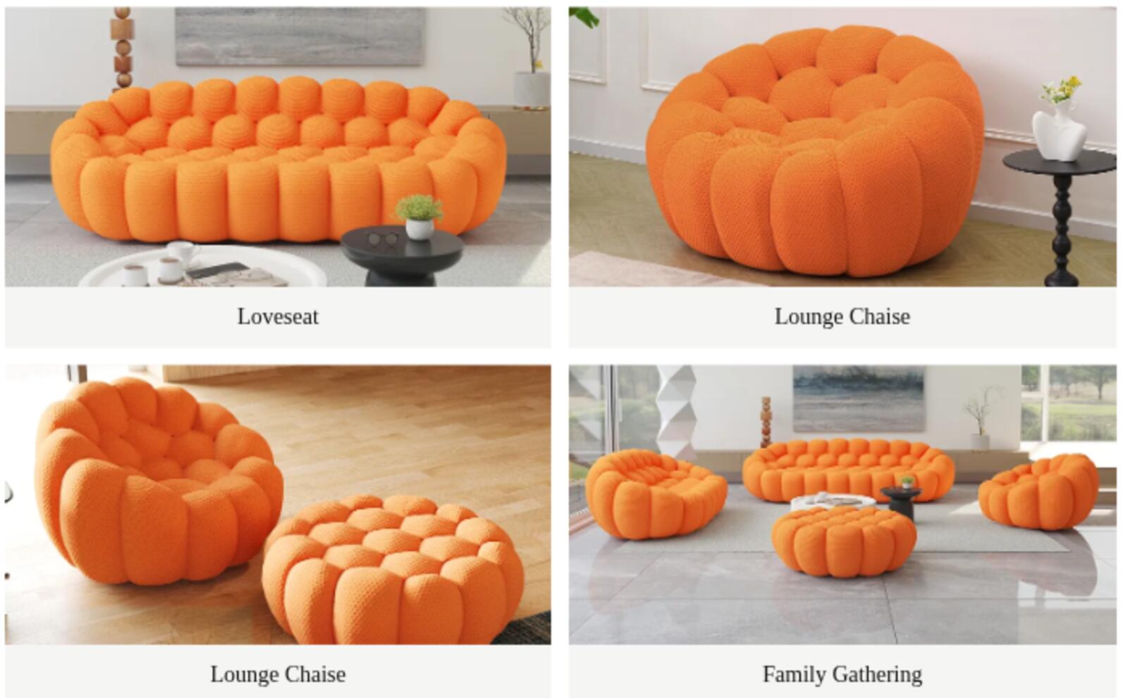 Bubble Armless Sofa | Supportive Comfort | Single Seat - PDX Furnish