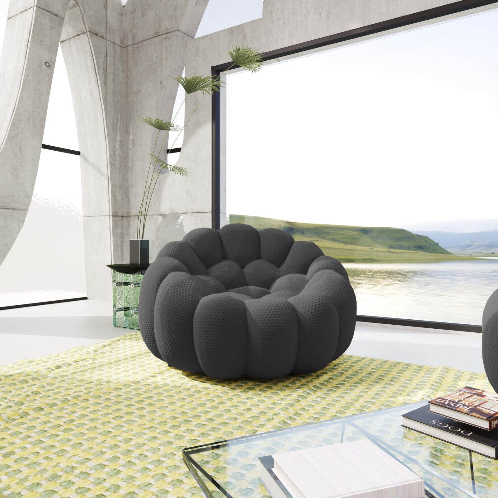 Bubble Armless Sofa | Supportive Comfort | Single Seat - PDX Furnish