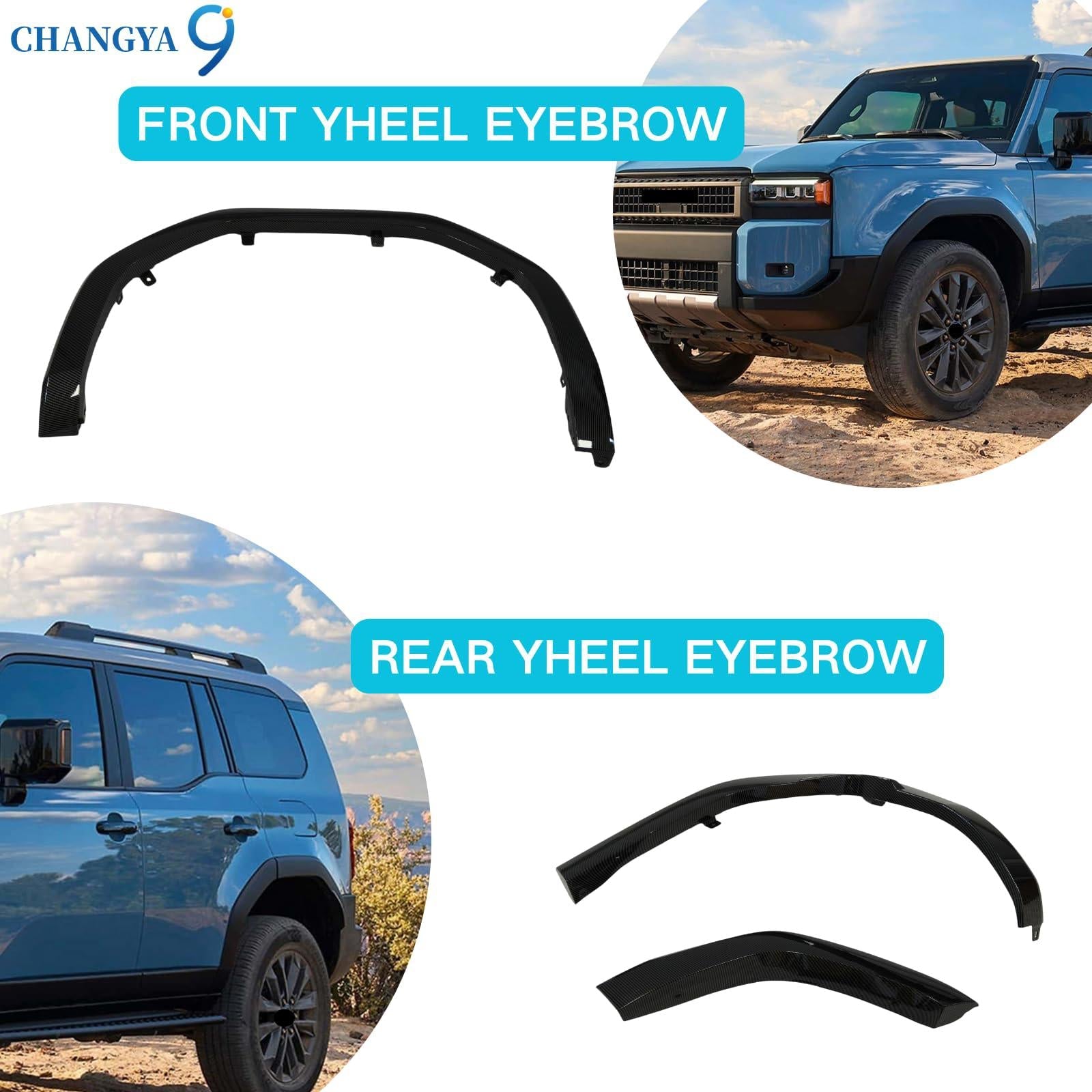 Carbon Fiber Wheel Arch 2024 - 2025 Toyota Land Cruiser Prado LC250, PD24F10 - S - PDX Furnish