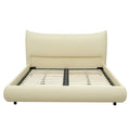 Luxury minimalist bed frame, premium leather, Queen or King, NEW
