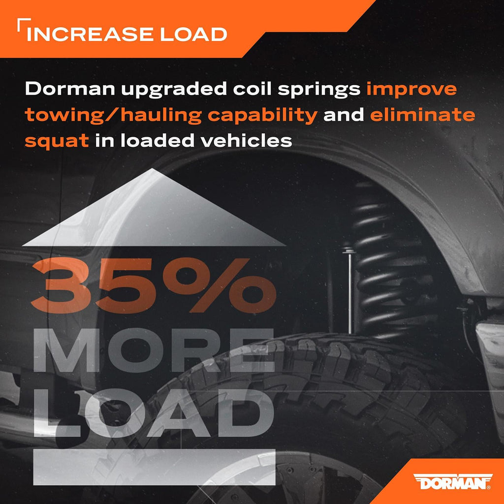 Dorman 929-943 Front Heavy Duty Coil Spring Upgrade, Select Ford Models, 1 Pair - PDX Furnish