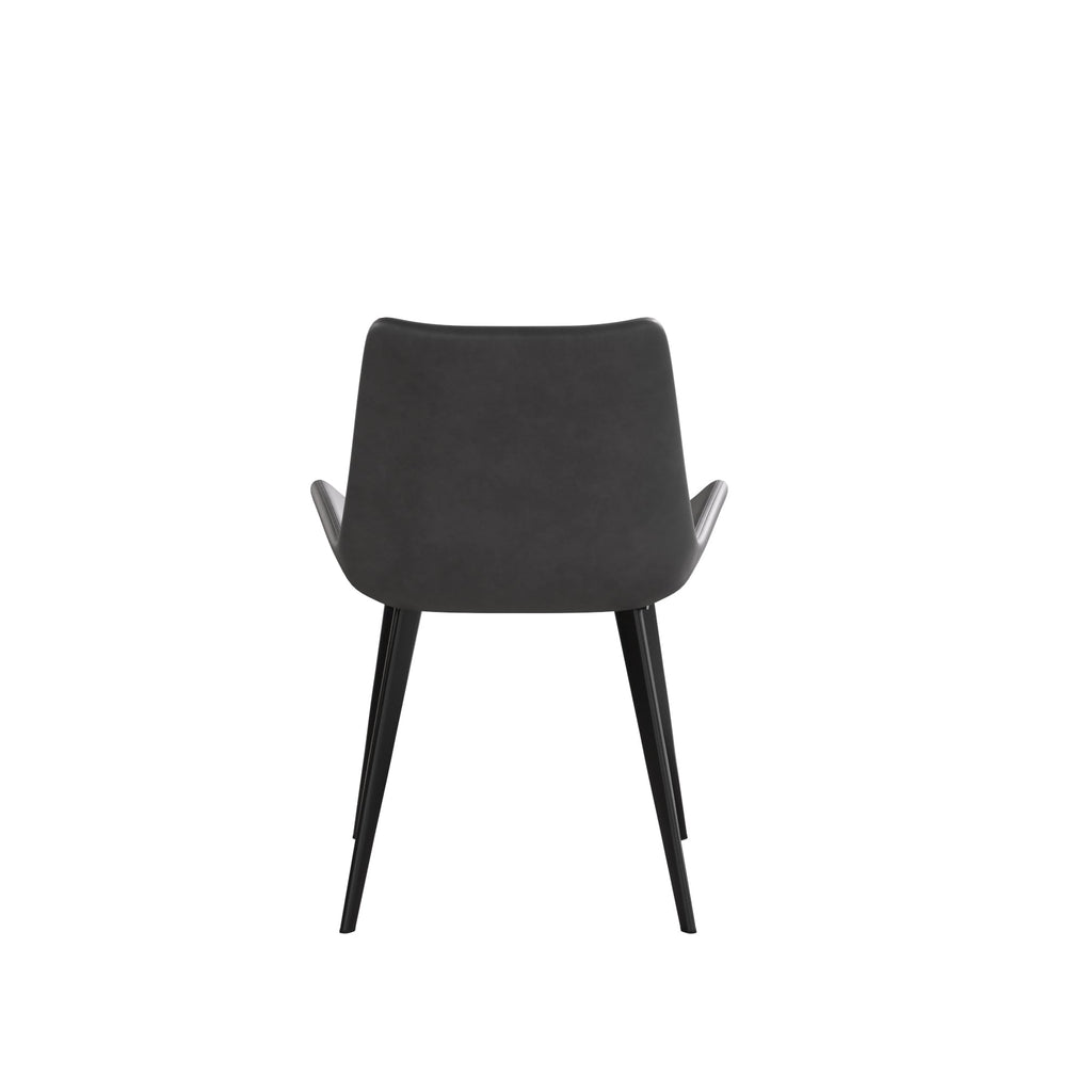 Faux Leather Dining Chairs, Set of 2 - PDX Furnish