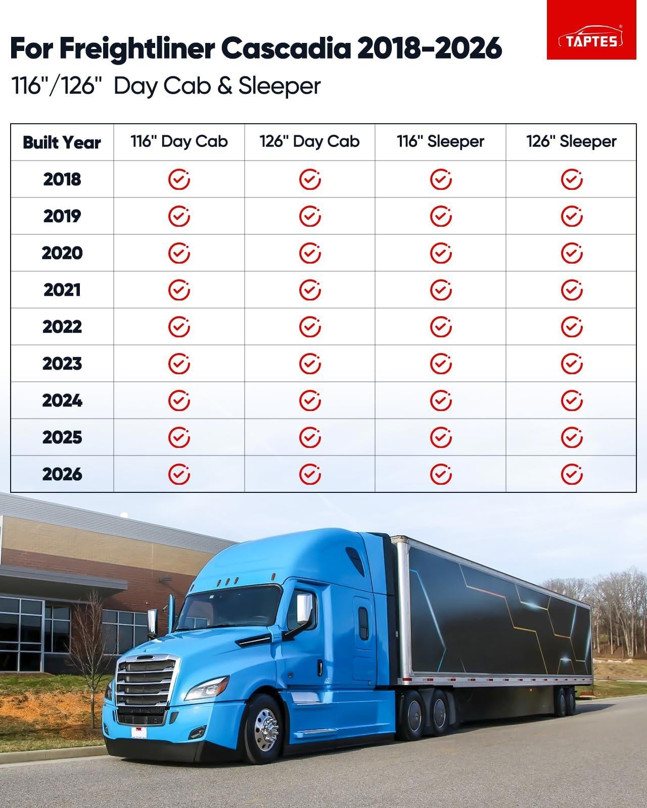 Floor Mats for Freightliner Cascadia 2018 - 2026 - PDX Furnish