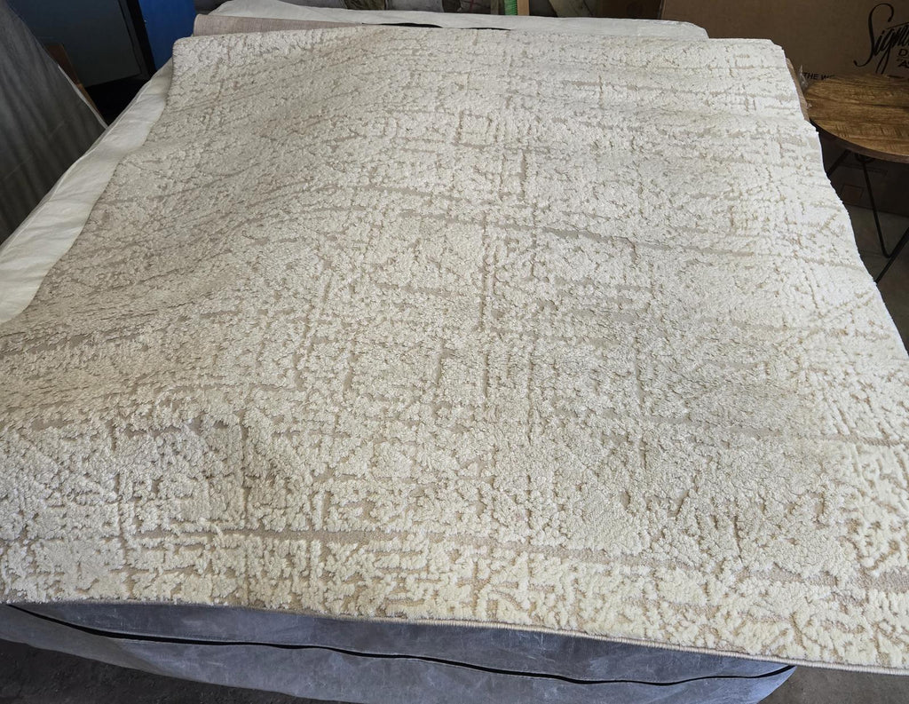 Icon 5x7 Beige Area Rug, Like New Condition - PDX Furnish