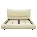 Luxury minimalist bed frame, premium leather, brand new! - PDX Furnish