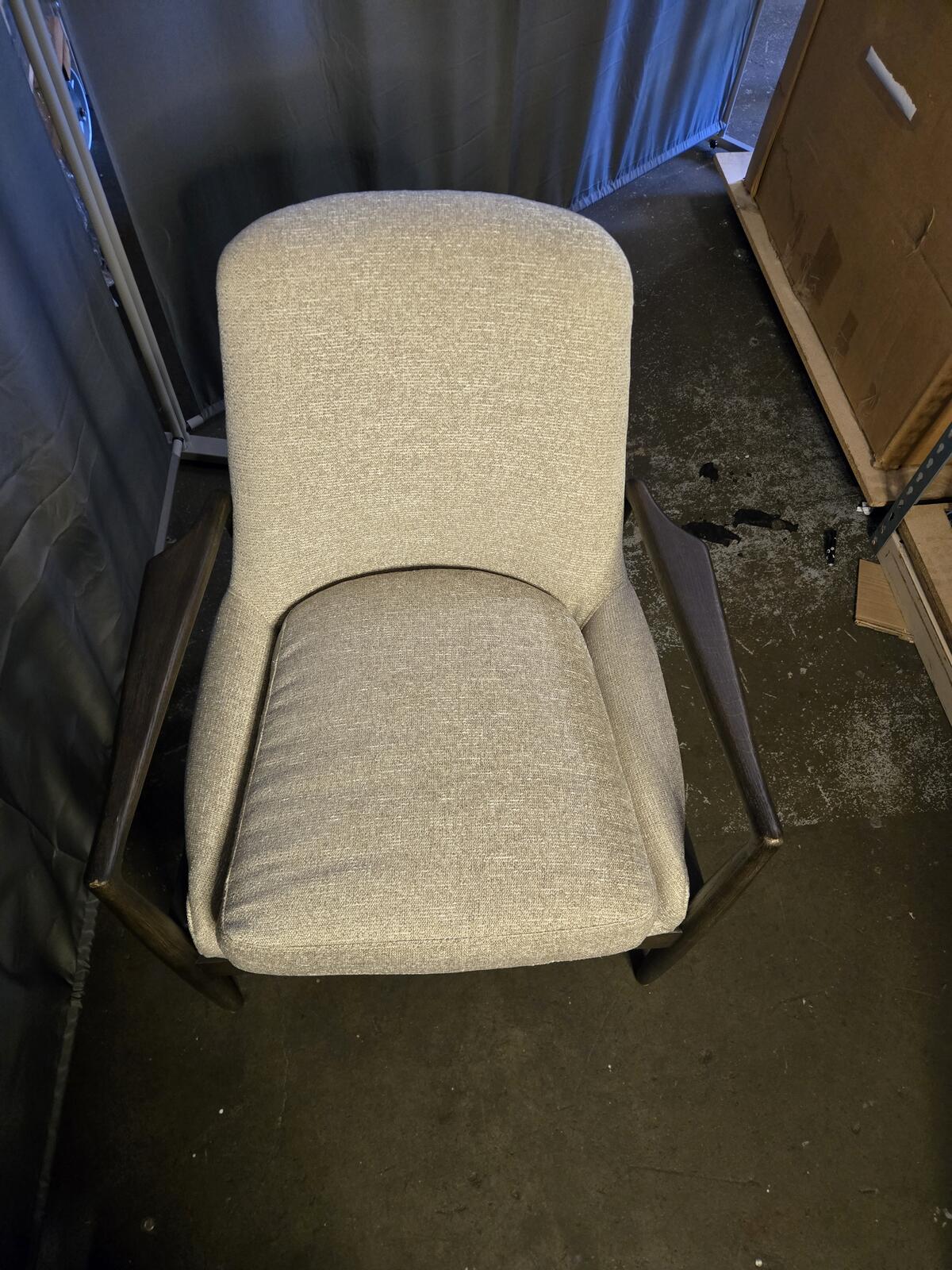 MCM Style Accent Chair, Wood Frame, comfortable cushion - PDX Furnish