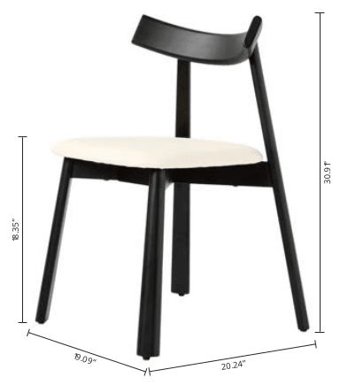 Minimalist design MCM dining chair, set of 2 - PDX Furnish