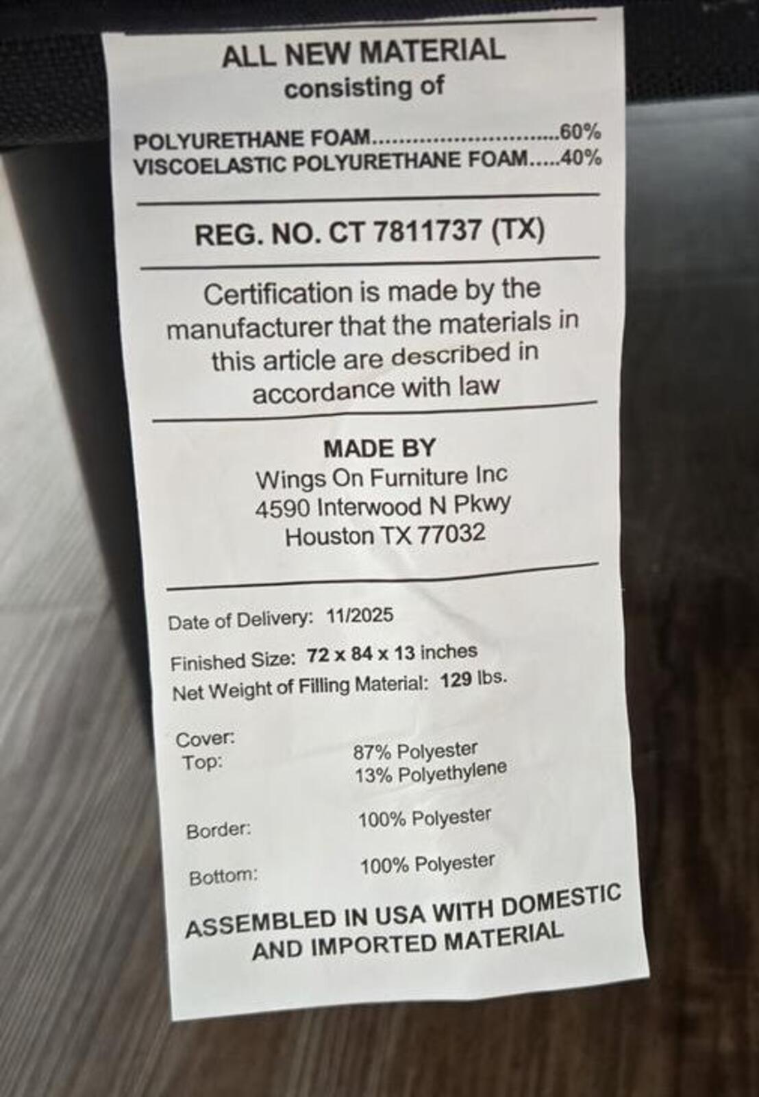 Nectar Premier Hybrid Cal King mattress, Like New Condition - PDX Furnish