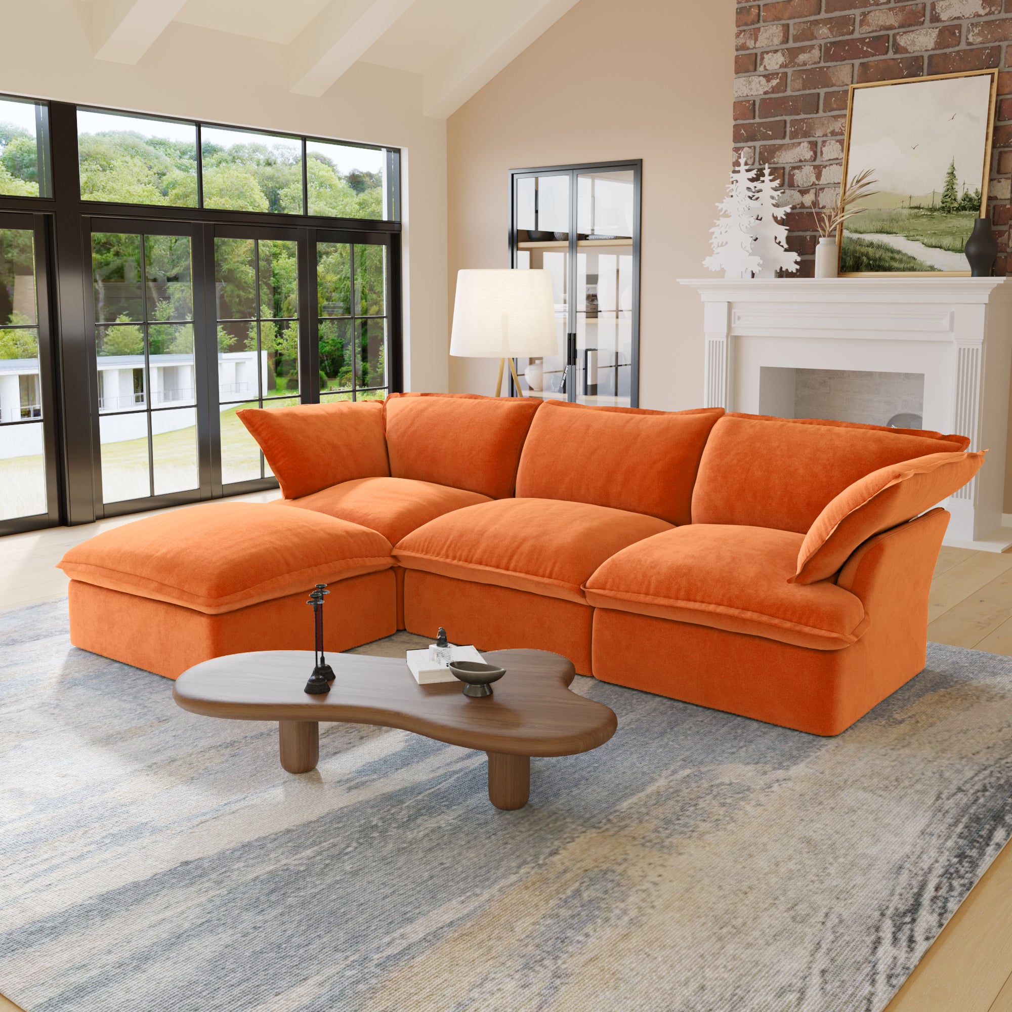 Modern Minimalist Modular sectional Sofa