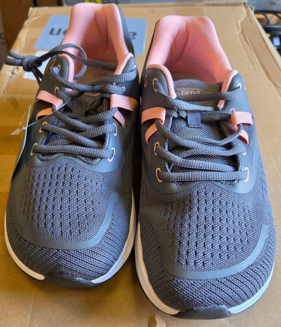AOV-ARCH Women’s Orthopedic Walking & Running Shoes, Women’s 8 / Grey & Pink
