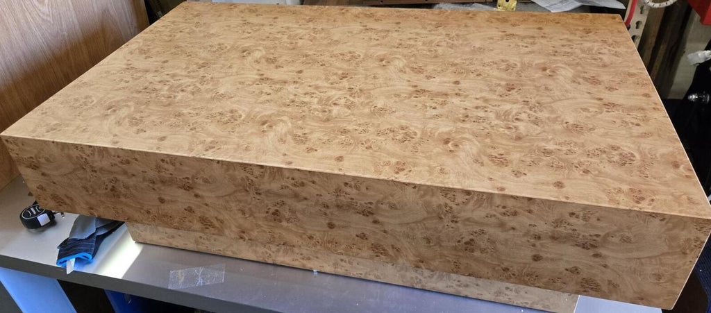 Faux Burl Coffee Table and Matching Console Table