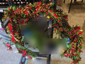 16 Ft Metallic Red & Green Christmas Tinsel Garland – 5M Chunky Twist (NEW)