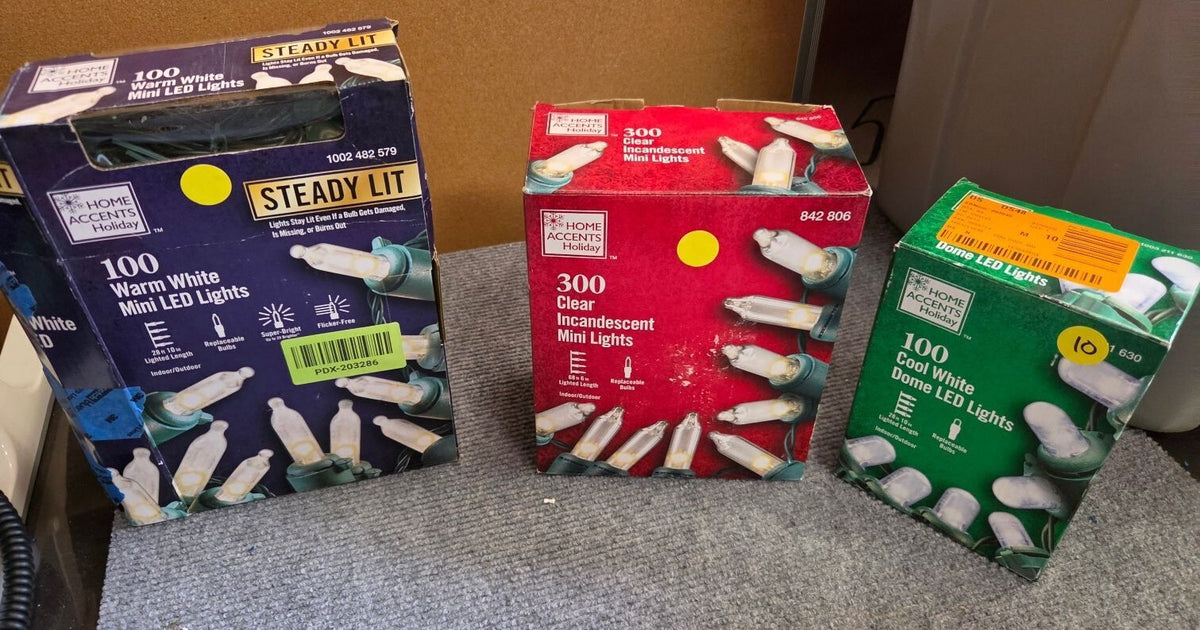 Christmas Lights Variety – LED & Incandescent Sets (NEW/Open Box)
