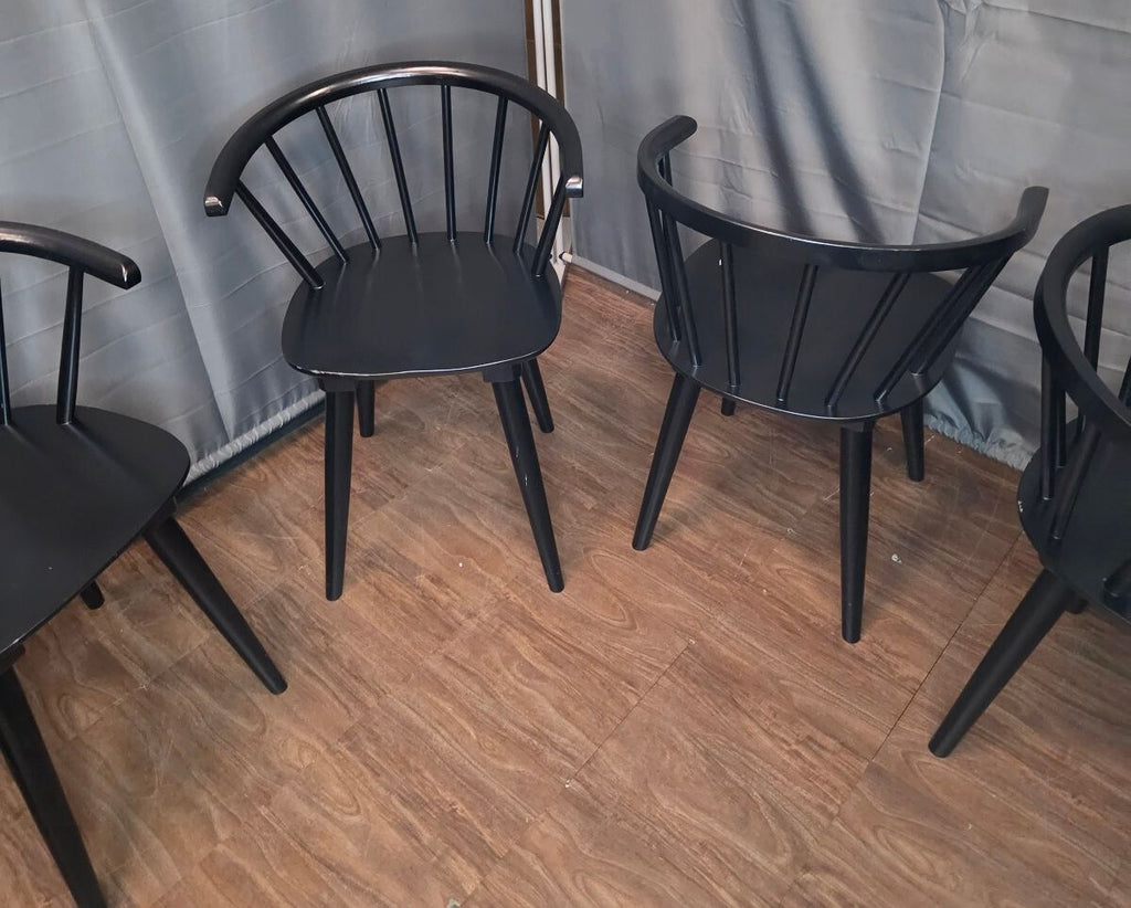 DUHOME Wooden Black Dining Chairs Set of 4, Brand New, Assembled