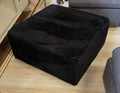 Boneless Ottoman, Black. New condition