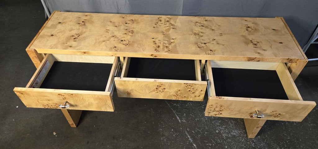 Faux Burl Coffee Table and Matching Console Table