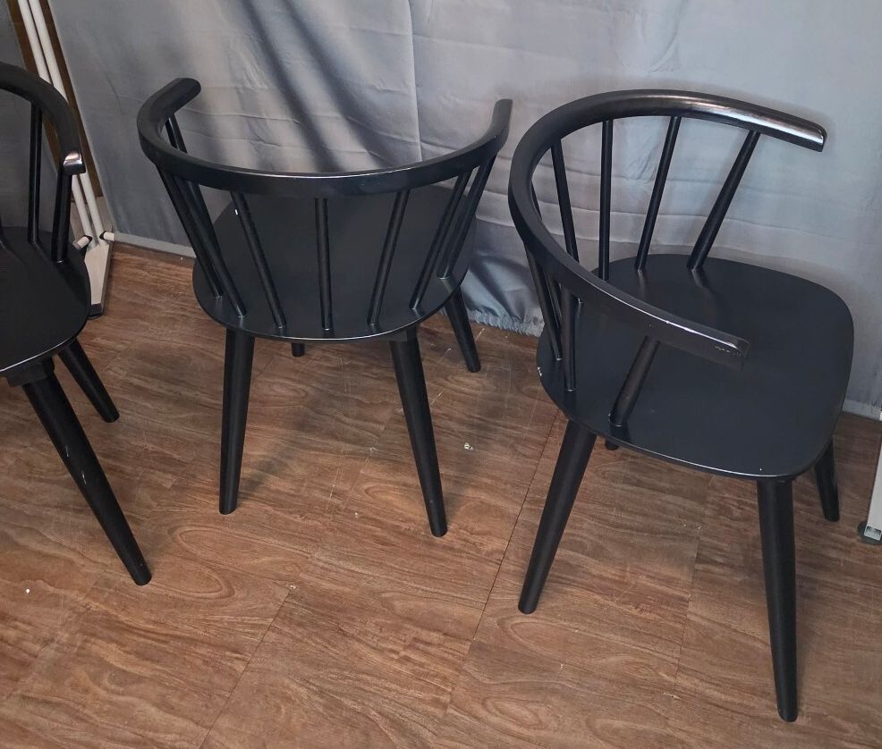 DUHOME Wooden Black Dining Chairs Set of 4, Brand New, Assembled