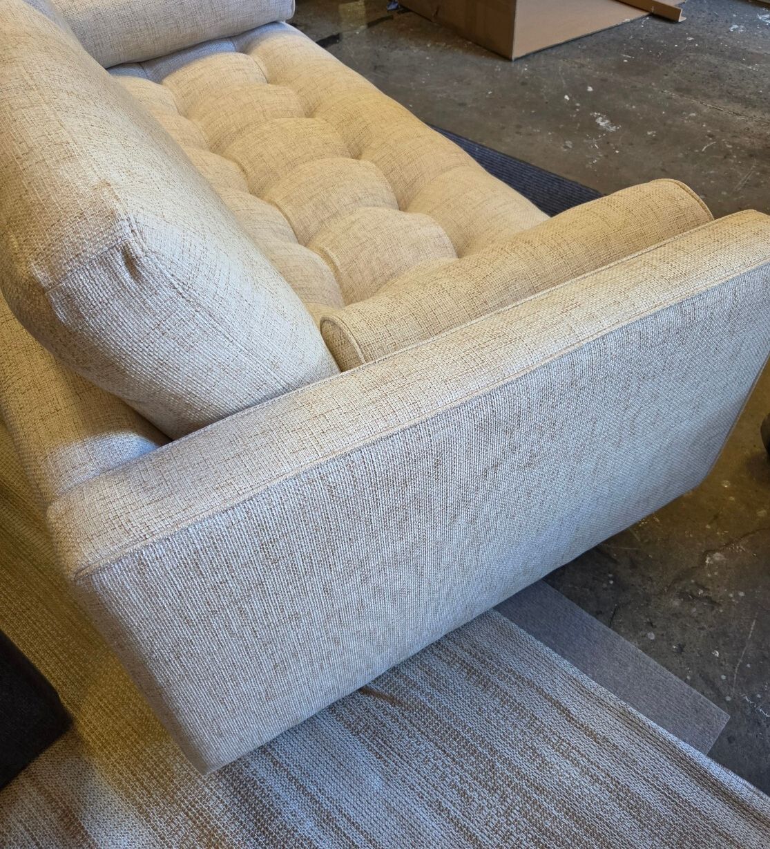 Castlery Madison Loveseat, Amalfi, Bisque