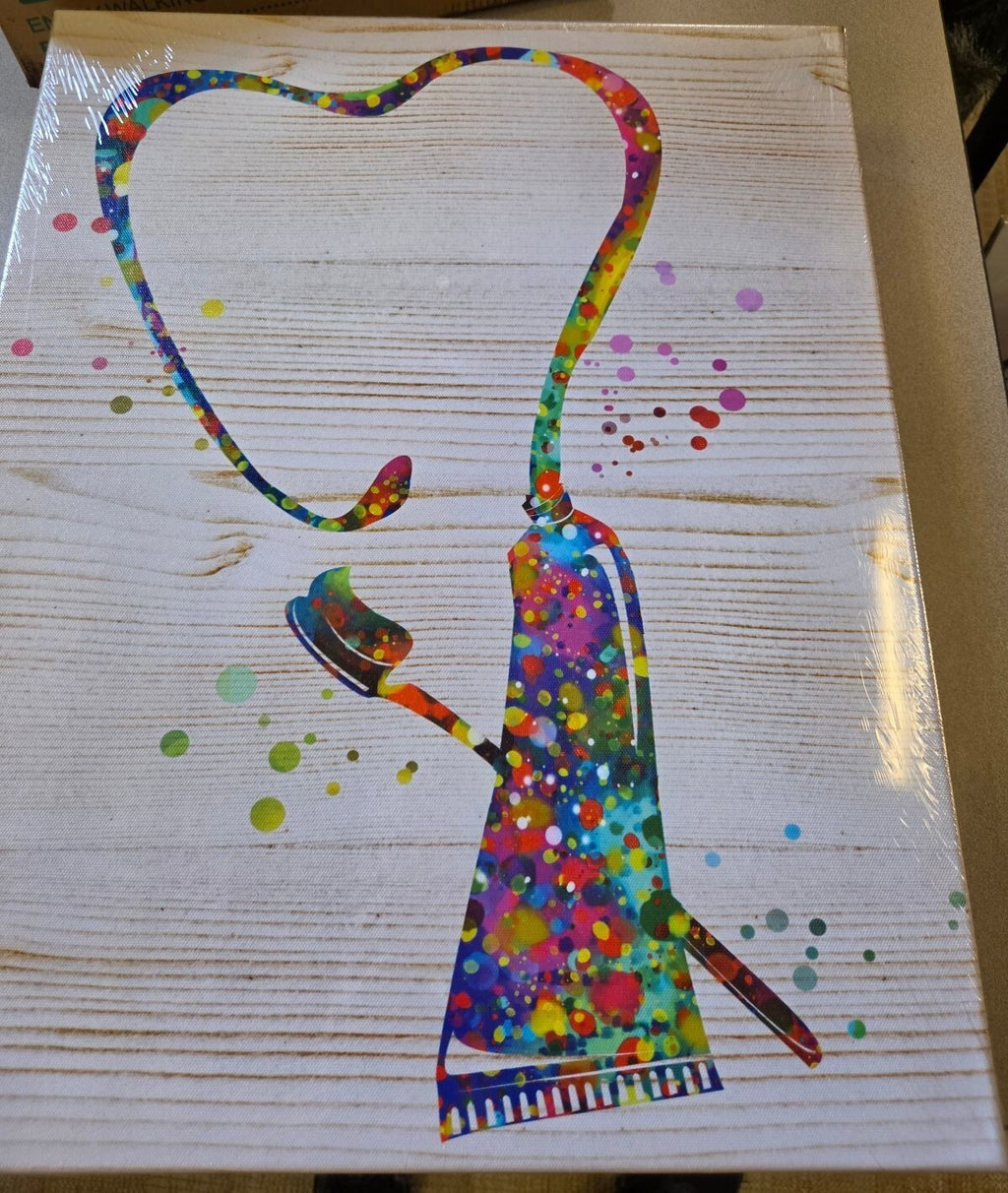 3 colorful are pieces, 16x20 canvas, New