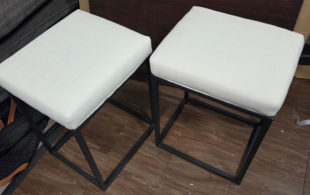 Set of 2 CHAIRUS Modern Backless Counter Height Bar Stools, Brand New