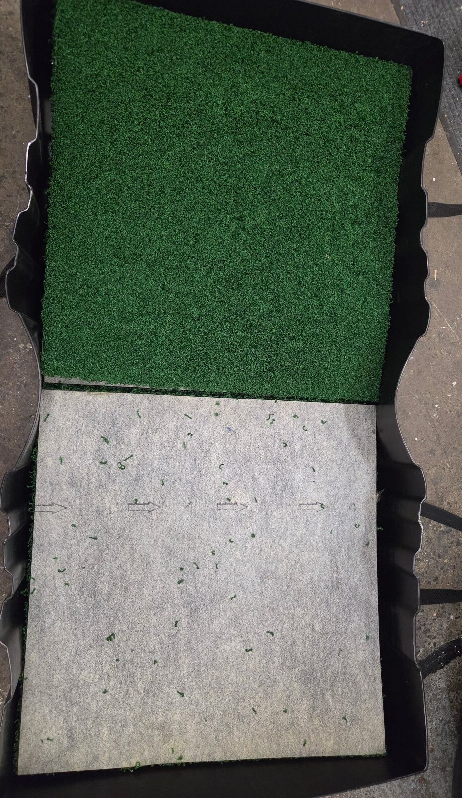Commercial Padded Turf Flooring Package (54 Tiles / 216 Sq Ft) + (3) Heavy-Duty Wheeled Cases