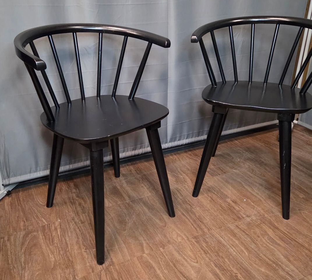 DUHOME Wooden Black Dining Chairs Set of 4, Brand New, Assembled