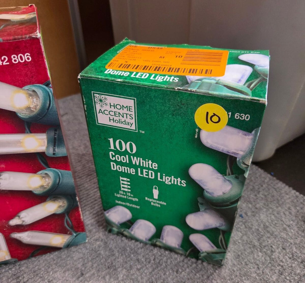 Christmas Lights Variety – LED & Incandescent Sets (NEW/Open Box)