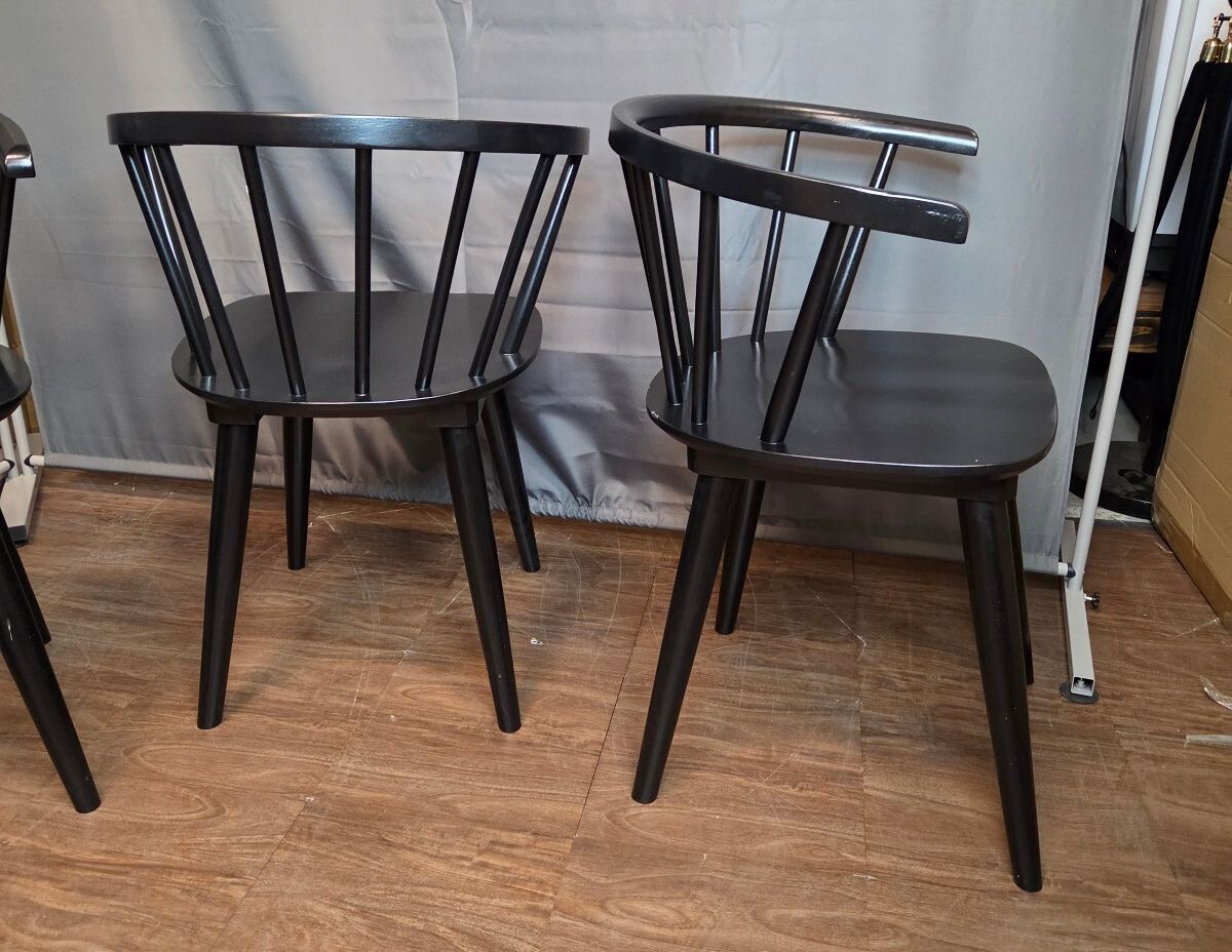 DUHOME Wooden Black Dining Chairs Set of 4, Brand New, Assembled