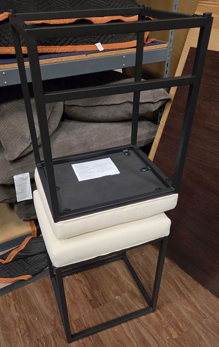 Set of 2 CHAIRUS Modern Backless Counter Height Bar Stools, Brand New