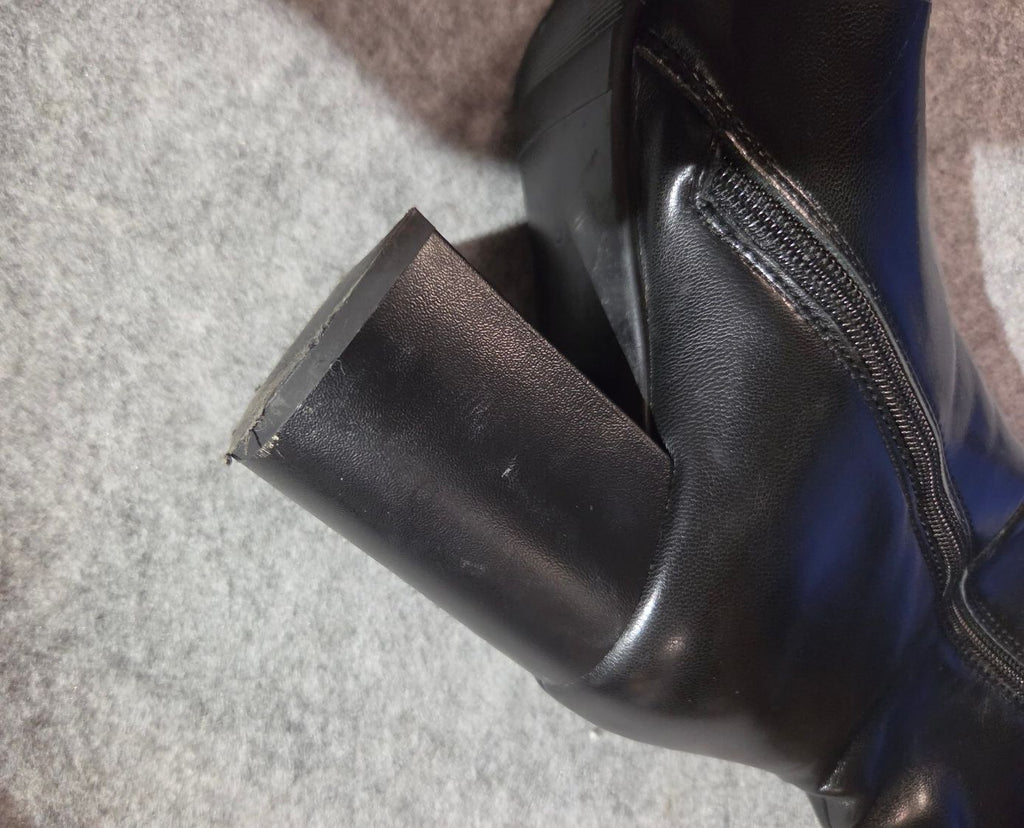 SOVANYOU Black Knee High Boots, 6