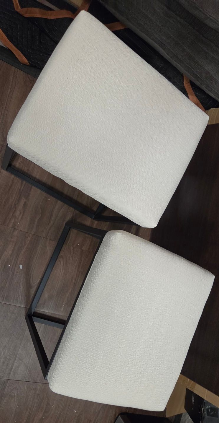 Set of 2 CHAIRUS Modern Backless Counter Height Bar Stools, Brand New