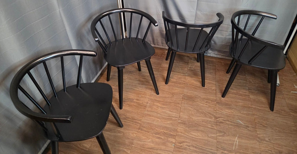 DUHOME Wooden Black Dining Chairs Set of 4, Brand New, Assembled