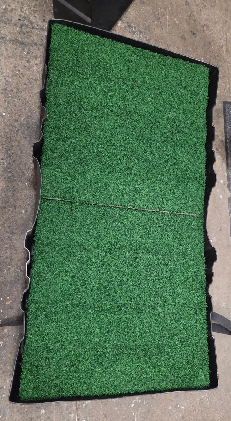 Commercial Padded Turf Flooring Package (54 Tiles / 216 Sq Ft) + (3) Heavy-Duty Wheeled Cases
