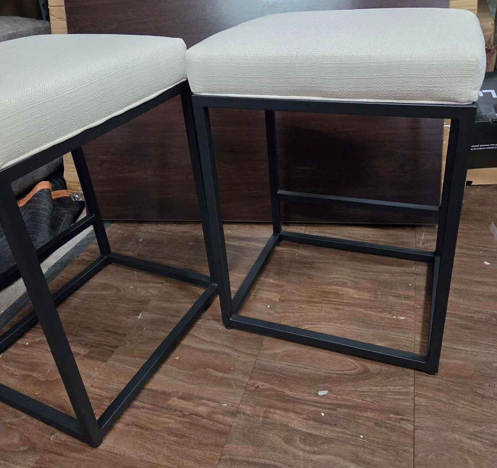 Set of 2 CHAIRUS Modern Backless Counter Height Bar Stools, Brand New