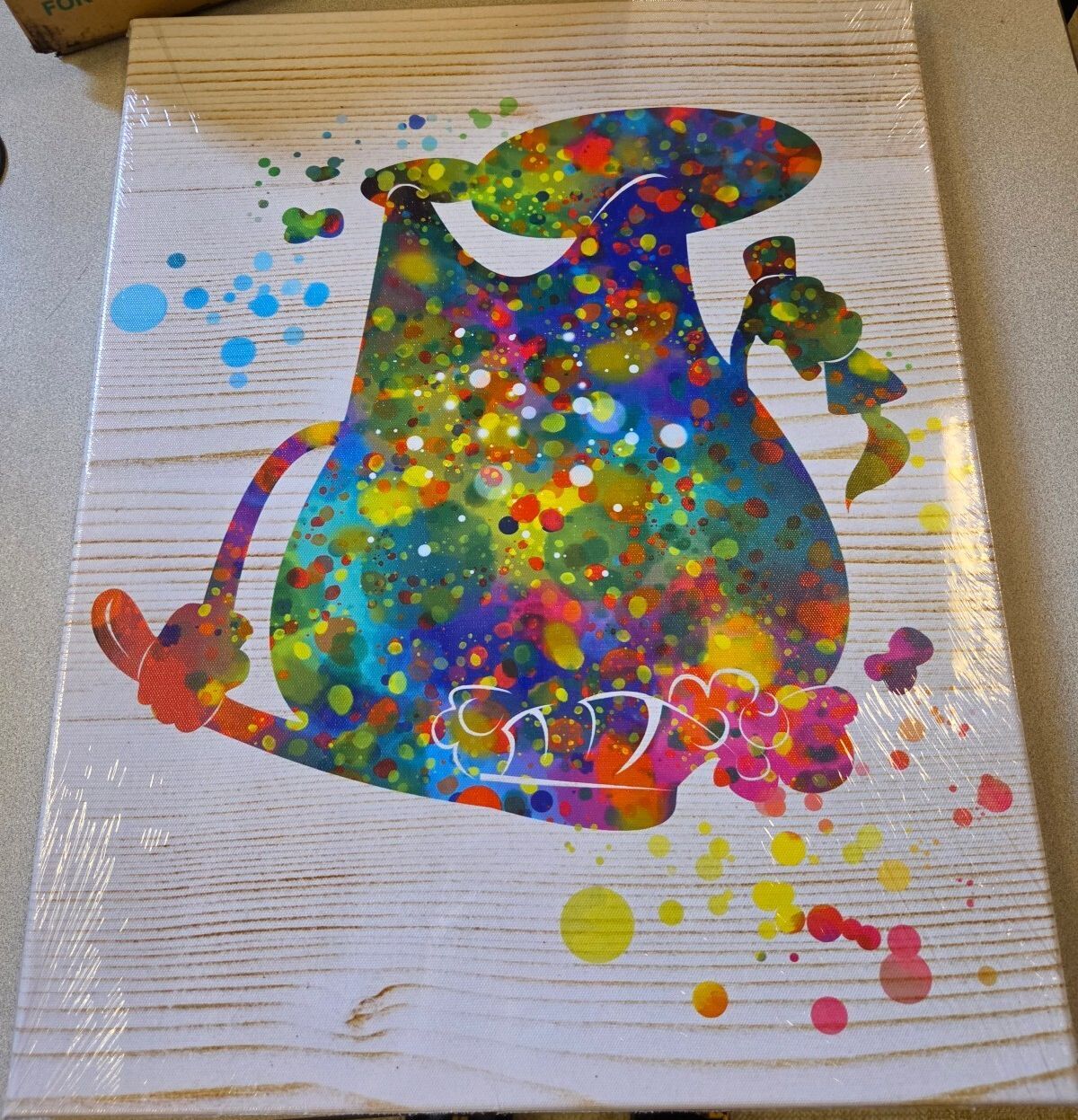 3 colorful are pieces, 16x20 canvas, New