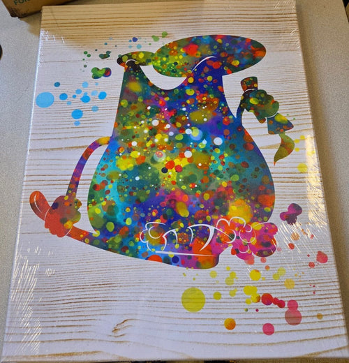 3 colorful are pieces, 16x20 canvas, New