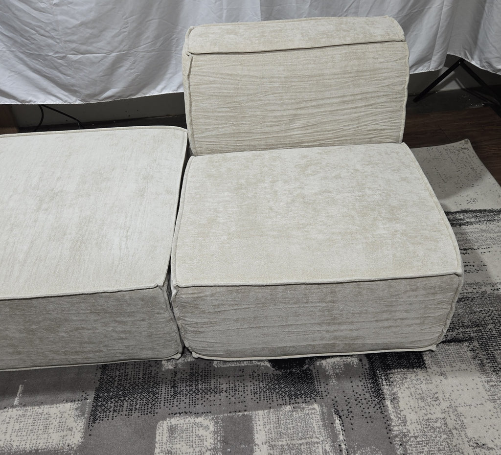 Rove Concepts M1 Sofa 3 Seater w/ Ottoman, Silicon Sand - PDX Furnish