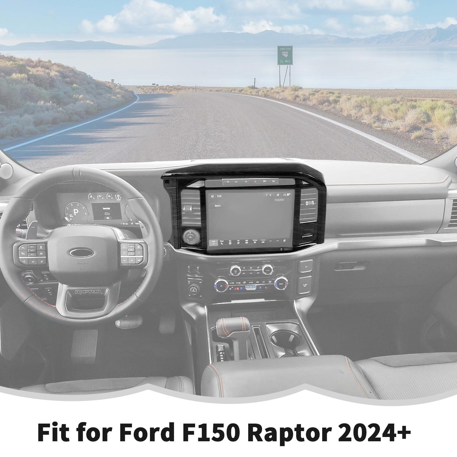 RT - TCZ Center Console Trim, Ford F150 Raptor 2024+, Black Wood Grain - PDX Furnish