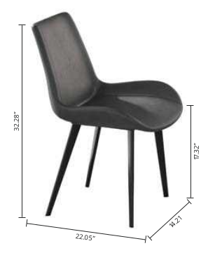 Faux Leather Dining Chairs, Set of 2