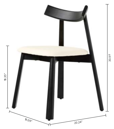 Minimalist design MCM dining chair, set of 2