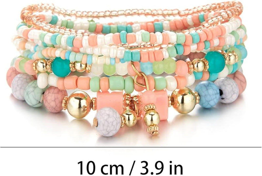 Beaded Bracelets for Women,Bohemian Stackable Style