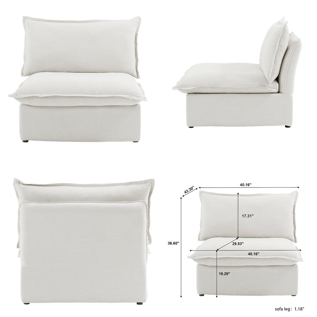Modern Minimalist Modular sectional Sofa